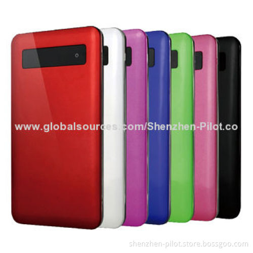 Slim Power Bank, 4,000mAh for iPhone with Touch Screen, Super Slim
